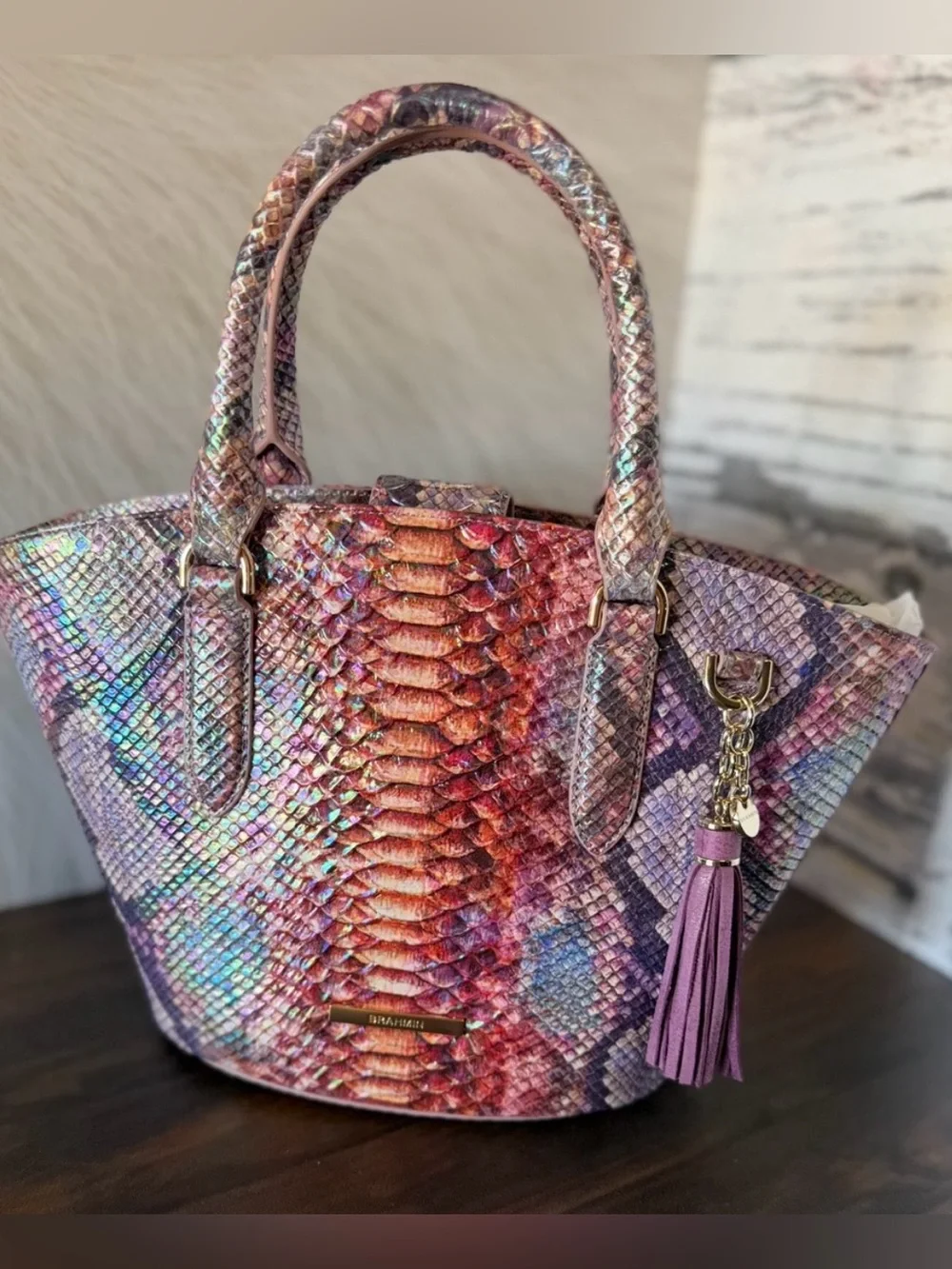 Gorgeous Brahmin Jenny Dewberry Ametrine Shoulder Bag NWT Iridescent Shine
